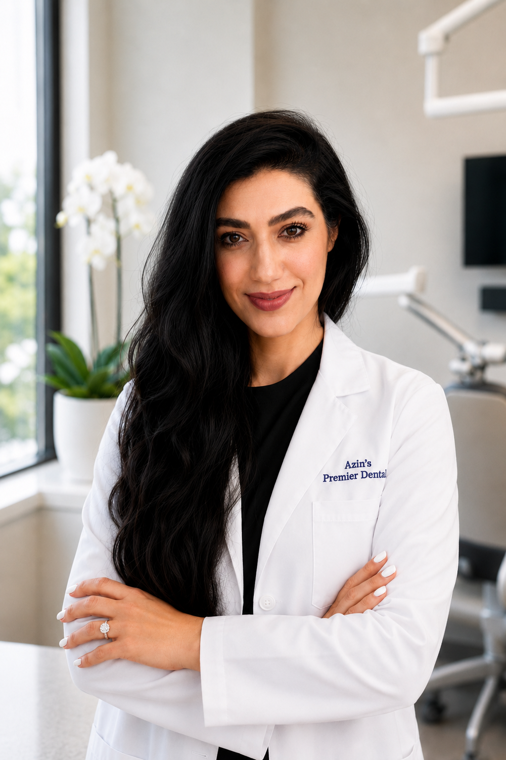 Dr. Azin Sharif, dentist and owner of Azin’s Premier Dental in Irvine